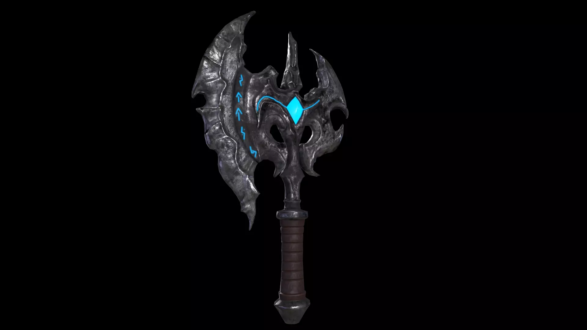 Axe - Game Ready Low Poly PBR 3D Model Low-poly 3D model_0