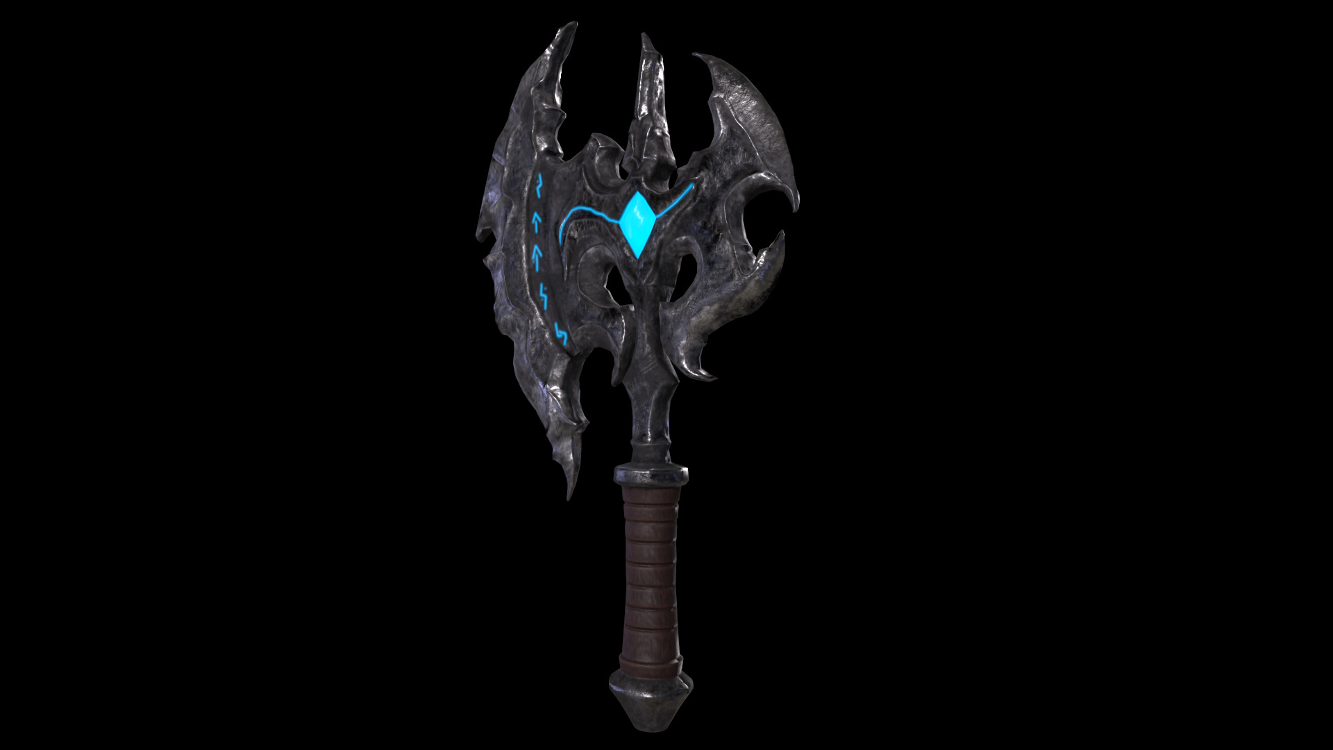 Axe - Game Ready Low Poly PBR 3D Model Low-poly 3D model_1