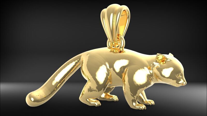 Panda Pendant 3D print model_15