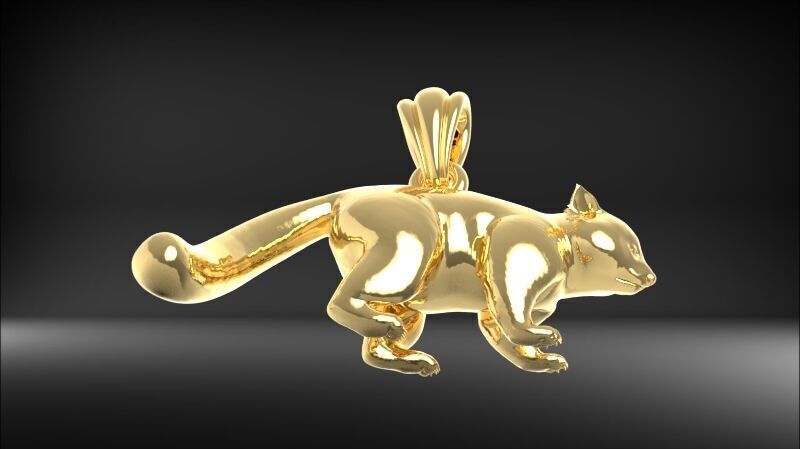 Panda Pendant 3D print model_13