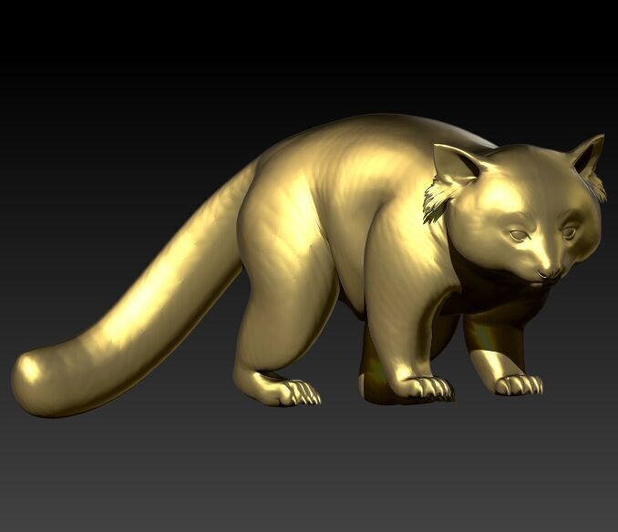 Panda Pendant 3D print model_6