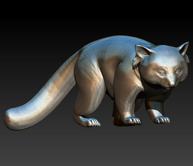 Panda Pendant 3D print model_9