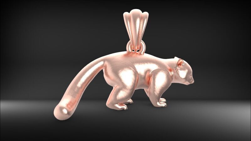 Panda Pendant 3D print model_20