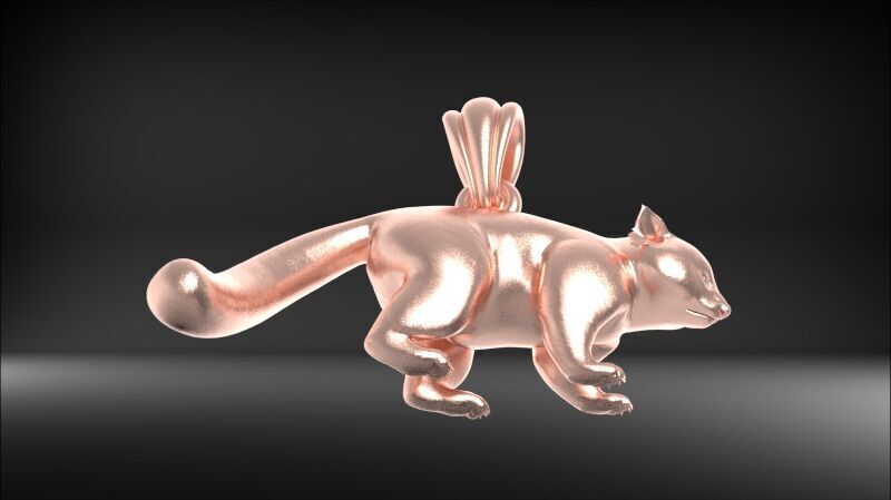 Panda Pendant 3D print model_5