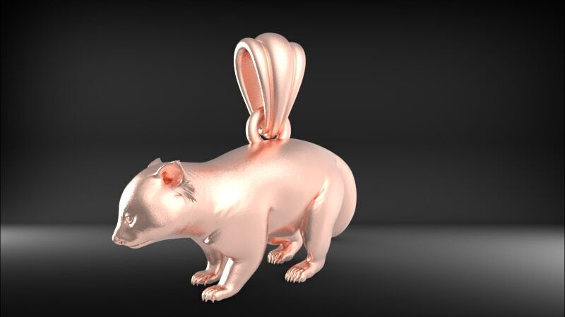 Panda Pendant 3D print model_18