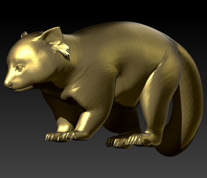 Panda Pendant 3D print model_1