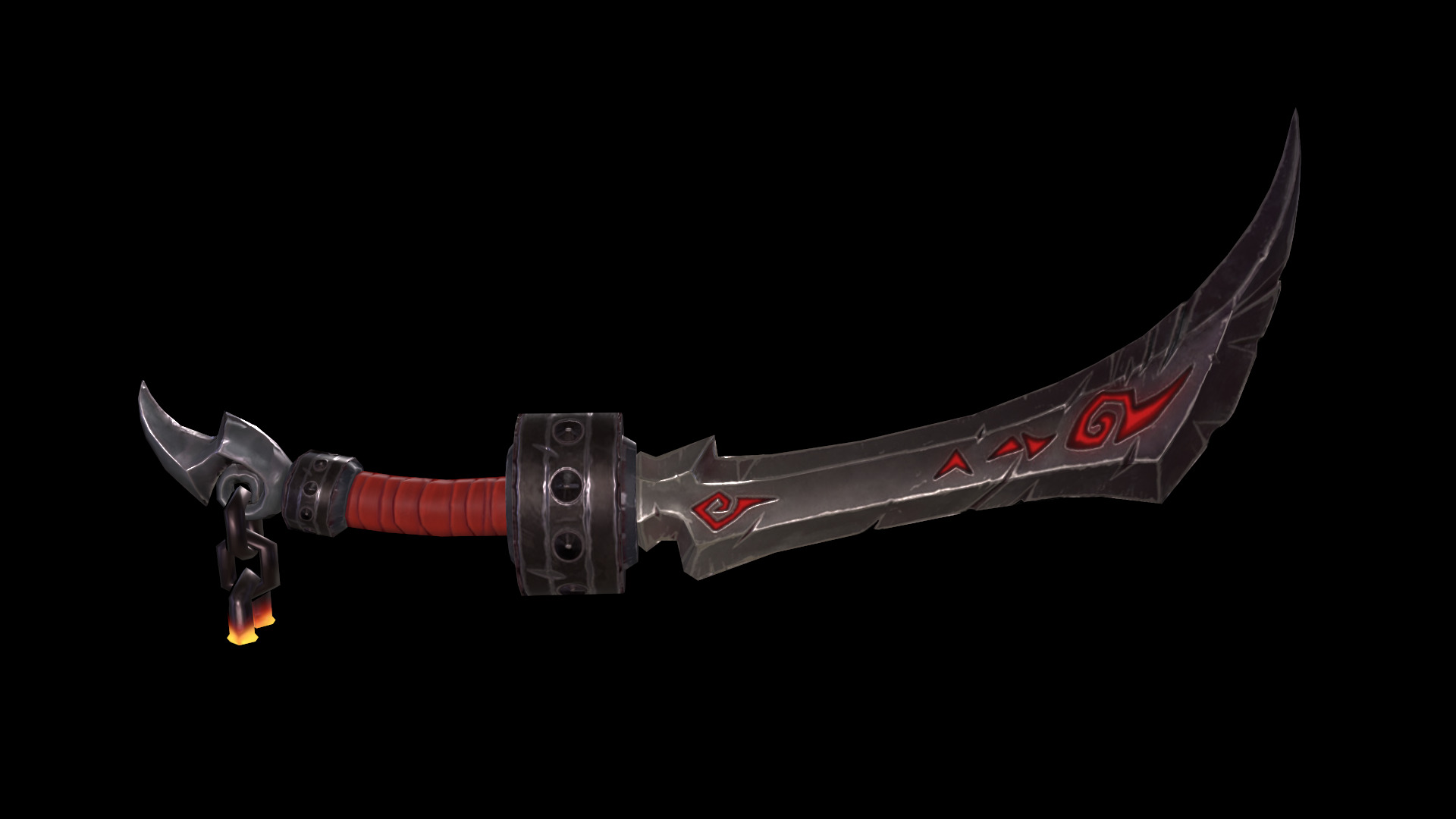 Stylized Sword - Game Ready Low Poly PBR 3D Model Low-poly 3D model_2