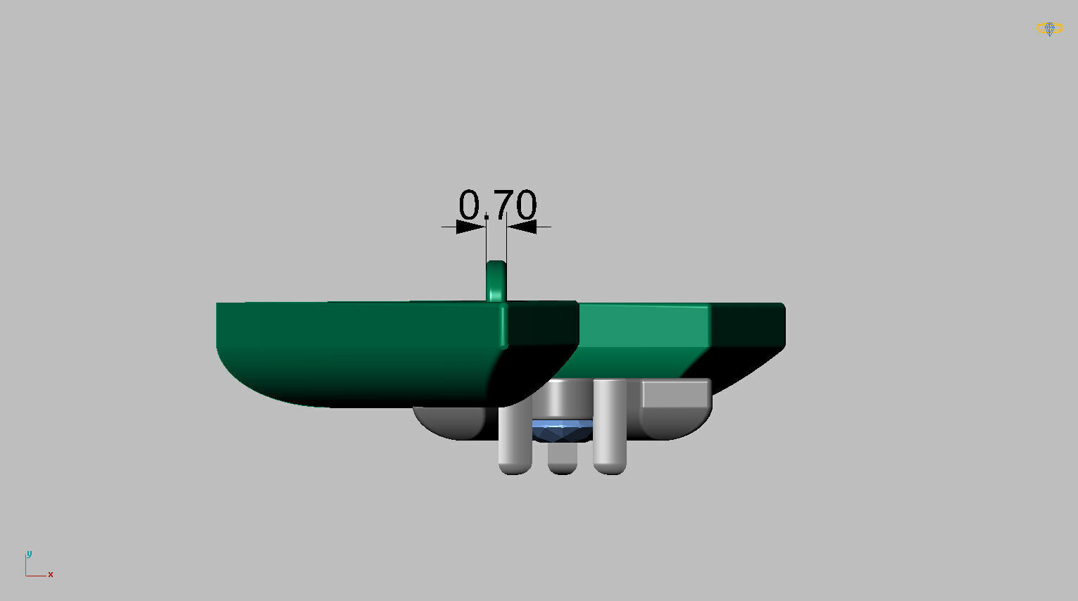 Solid LV Pendant 3D print model_10