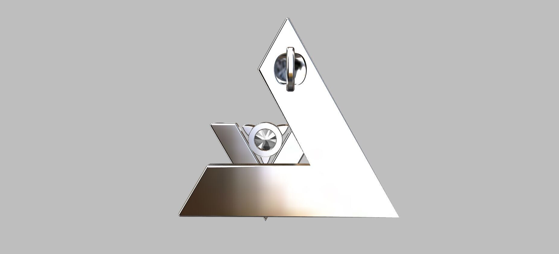 Solid LV Pendant 3D print model_4