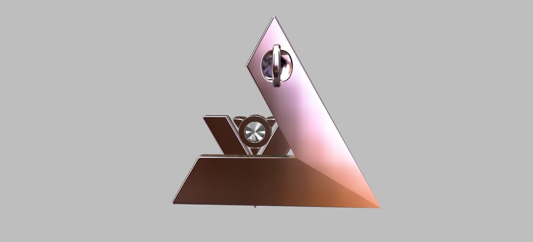 Solid LV Pendant 3D print model_6