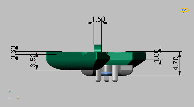 Solid LV Pendant 3D print model_8