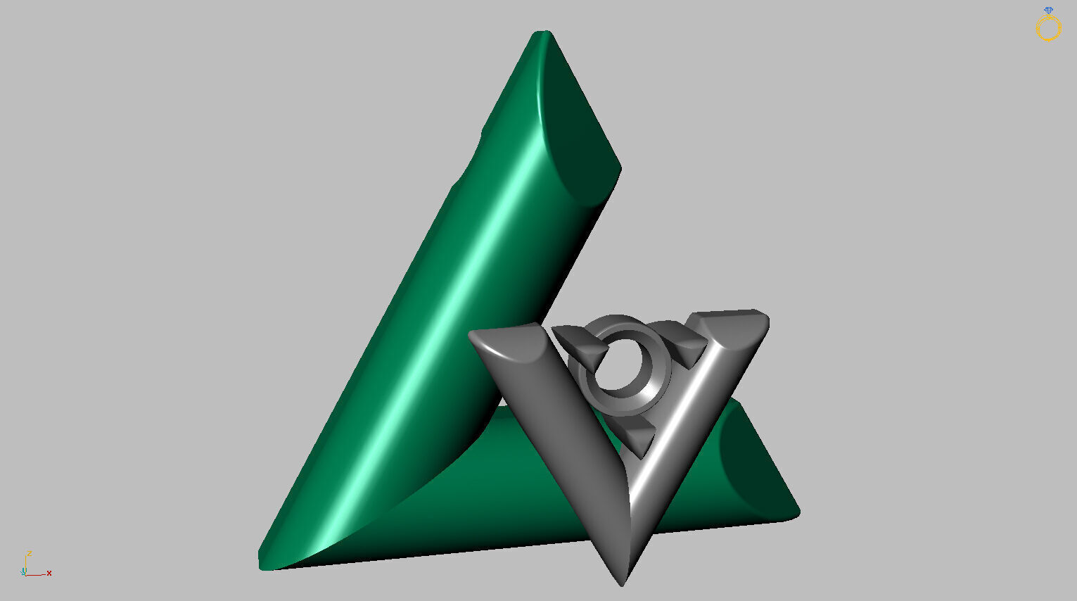 Solid LV Pendant 3D print model_12