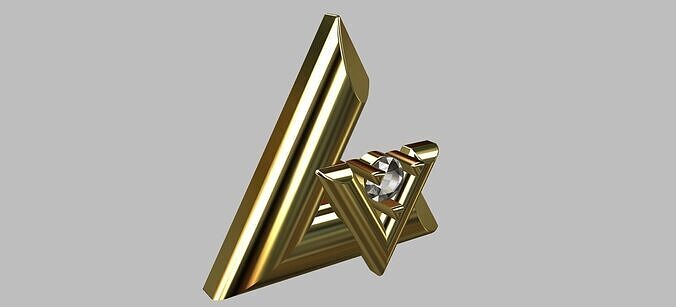 Solid LV Pendant 3D print model