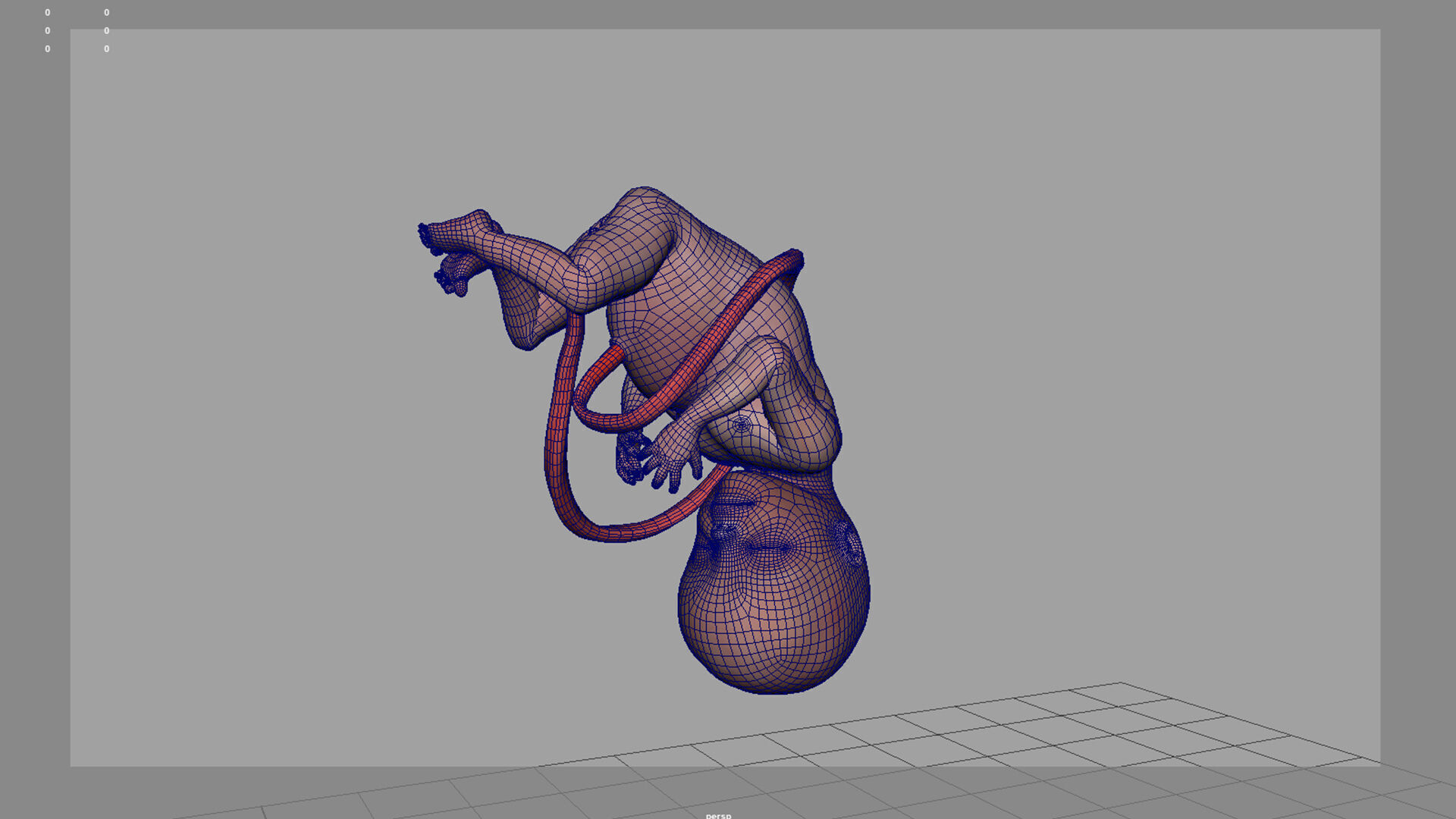 Realistic pregnant women  3D model_7