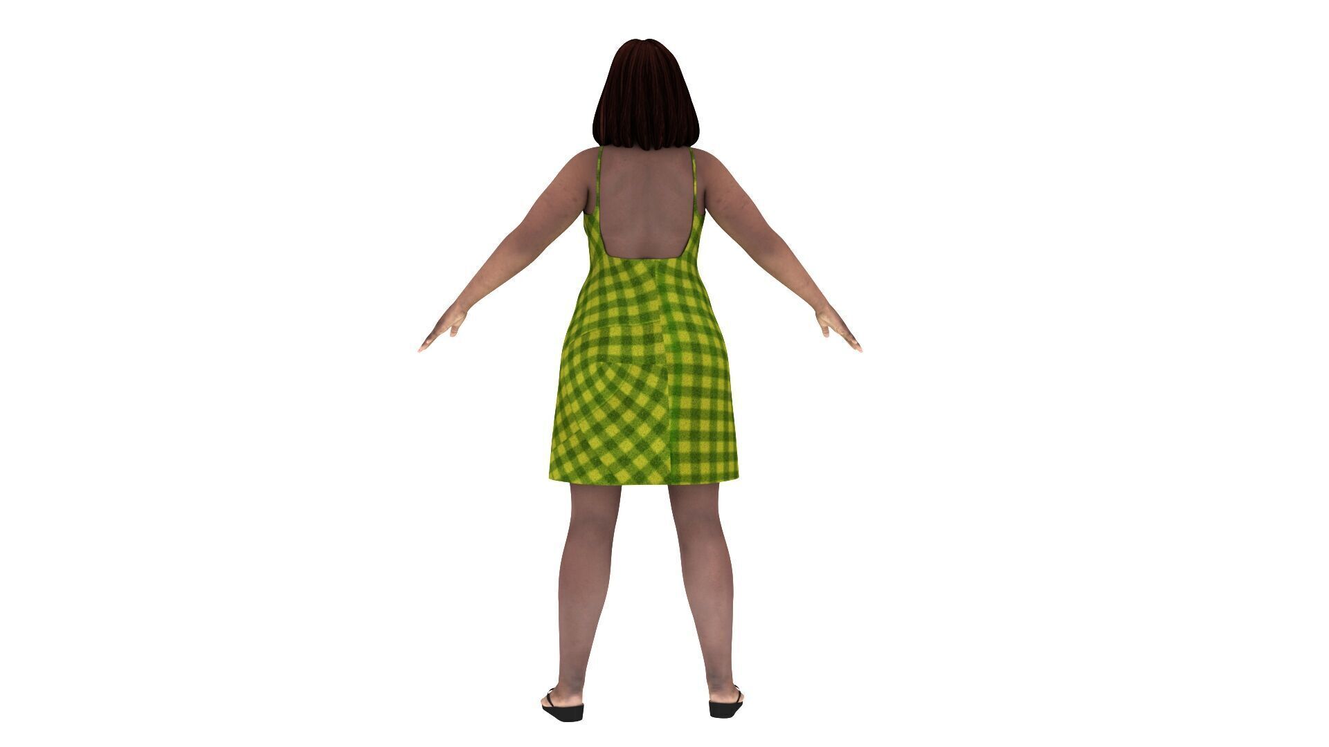 Realistic pregnant women  3D model_3