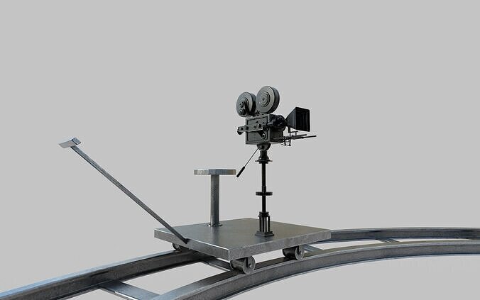 cinema shooting camera trolley 3D model
