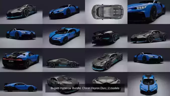 Bugatti Hypercar Bundle  Chiron Veyron Divo