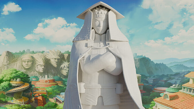 Naruto Uzumaki Hokage Statue 3D Model 3D print model