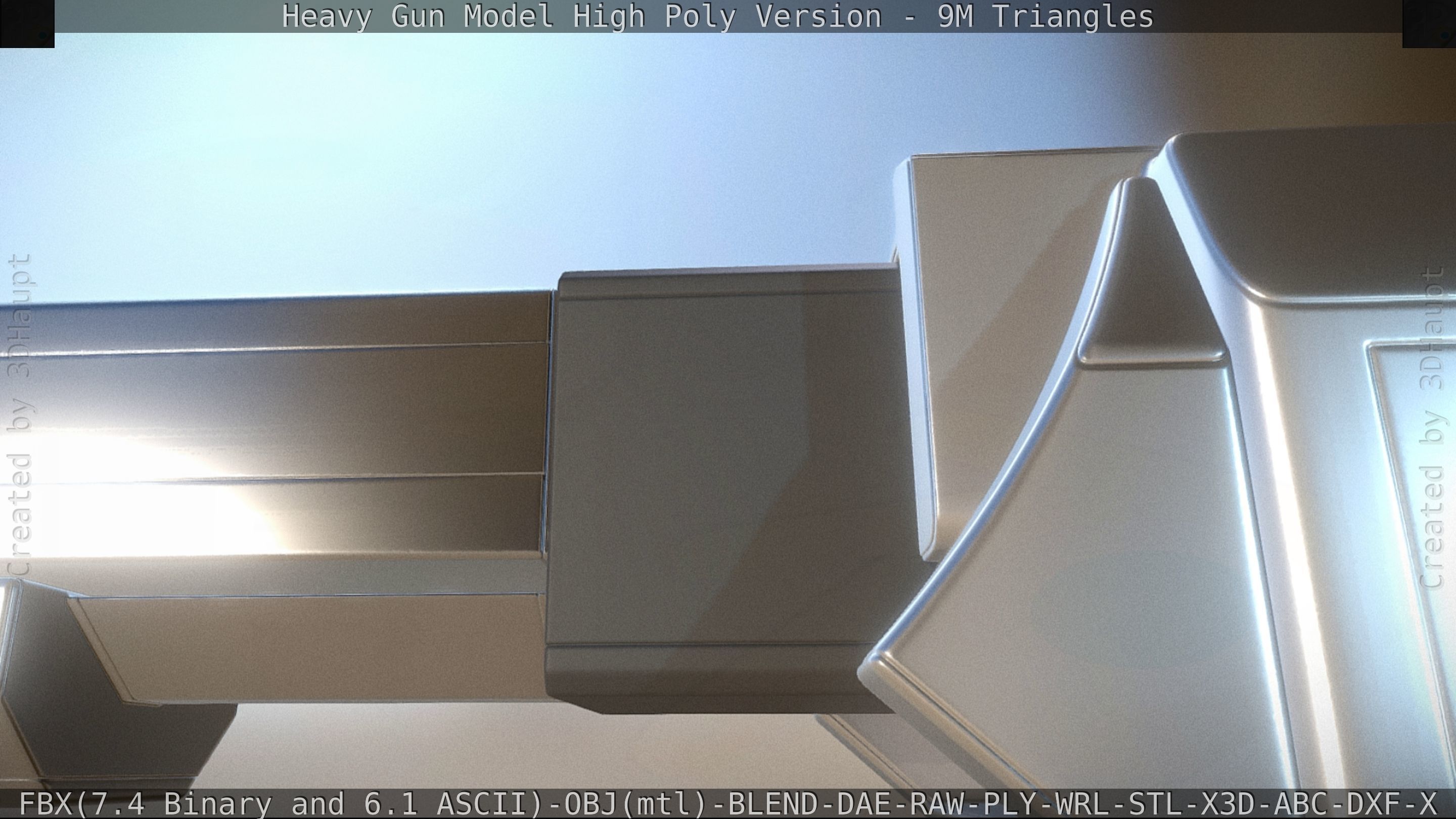 Heavy Gun Modul High Poly 3D model_58