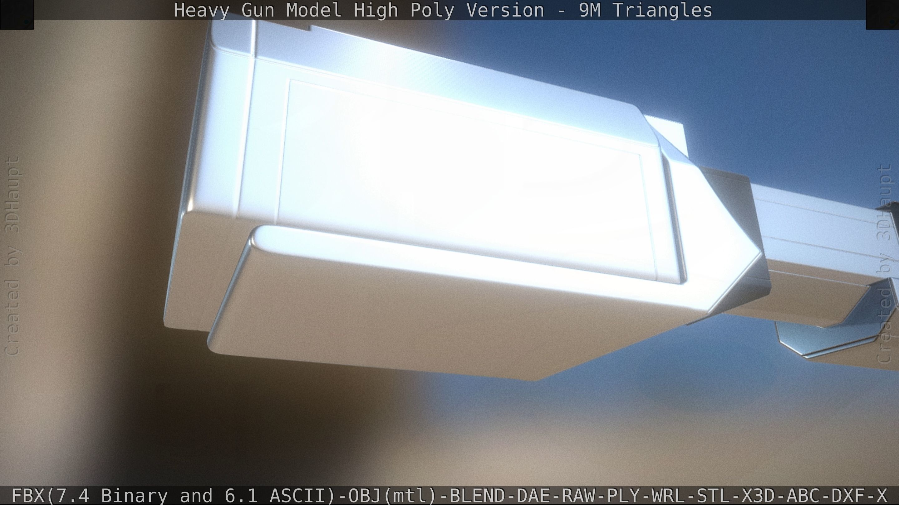 Heavy Gun Modul High Poly 3D model_94