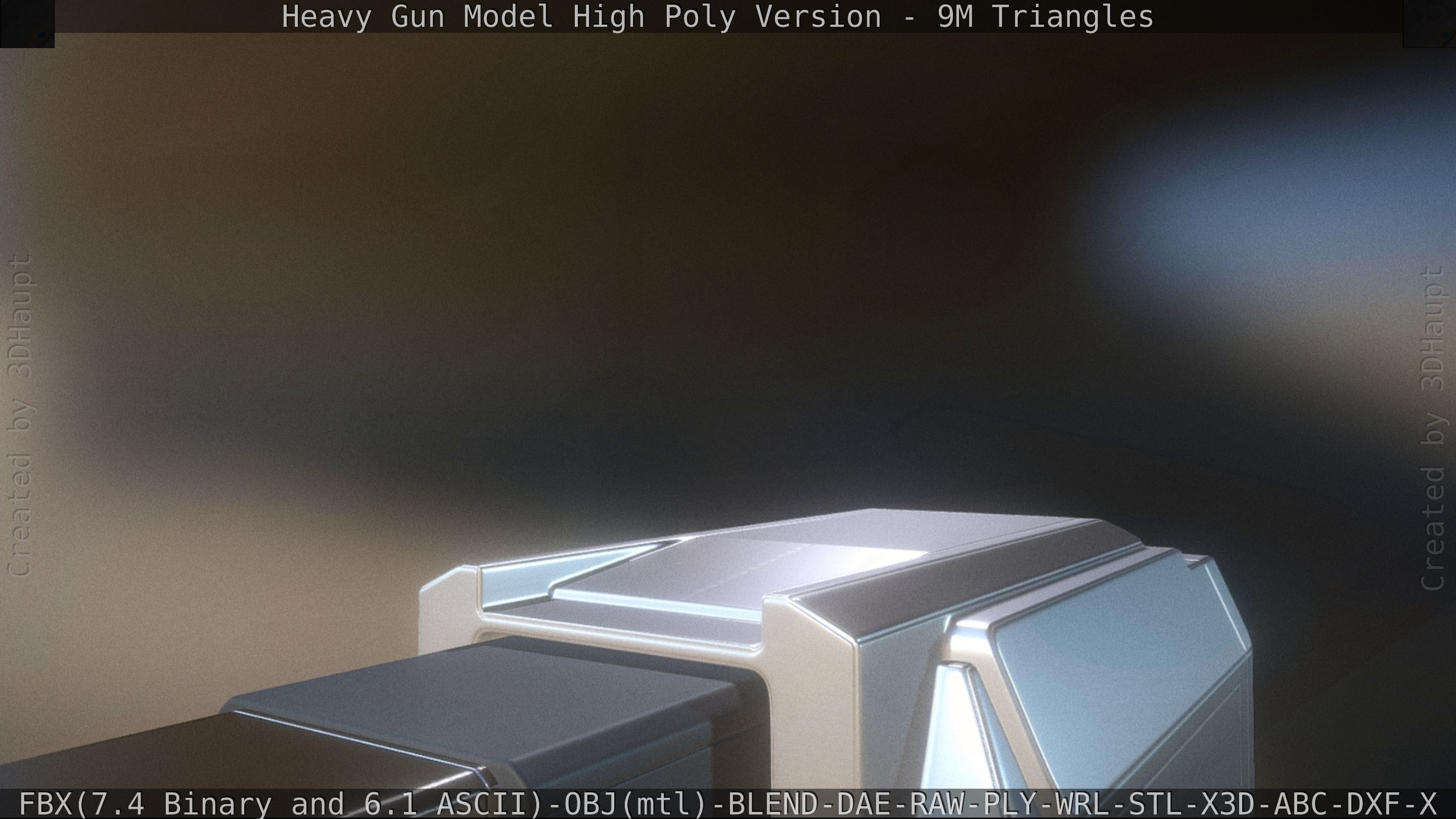 Heavy Gun Modul High Poly 3D model_88