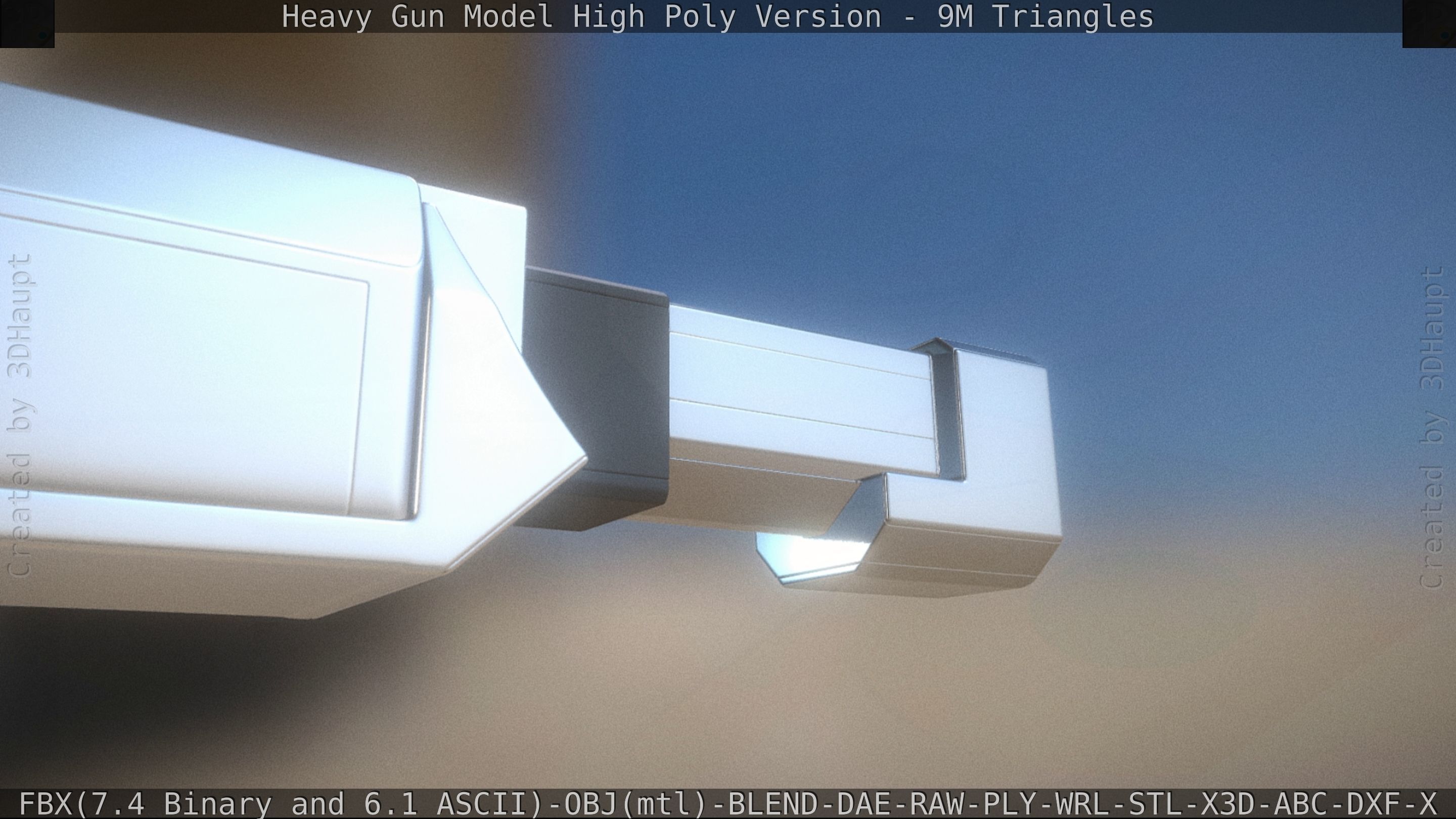 Heavy Gun Modul High Poly 3D model_77