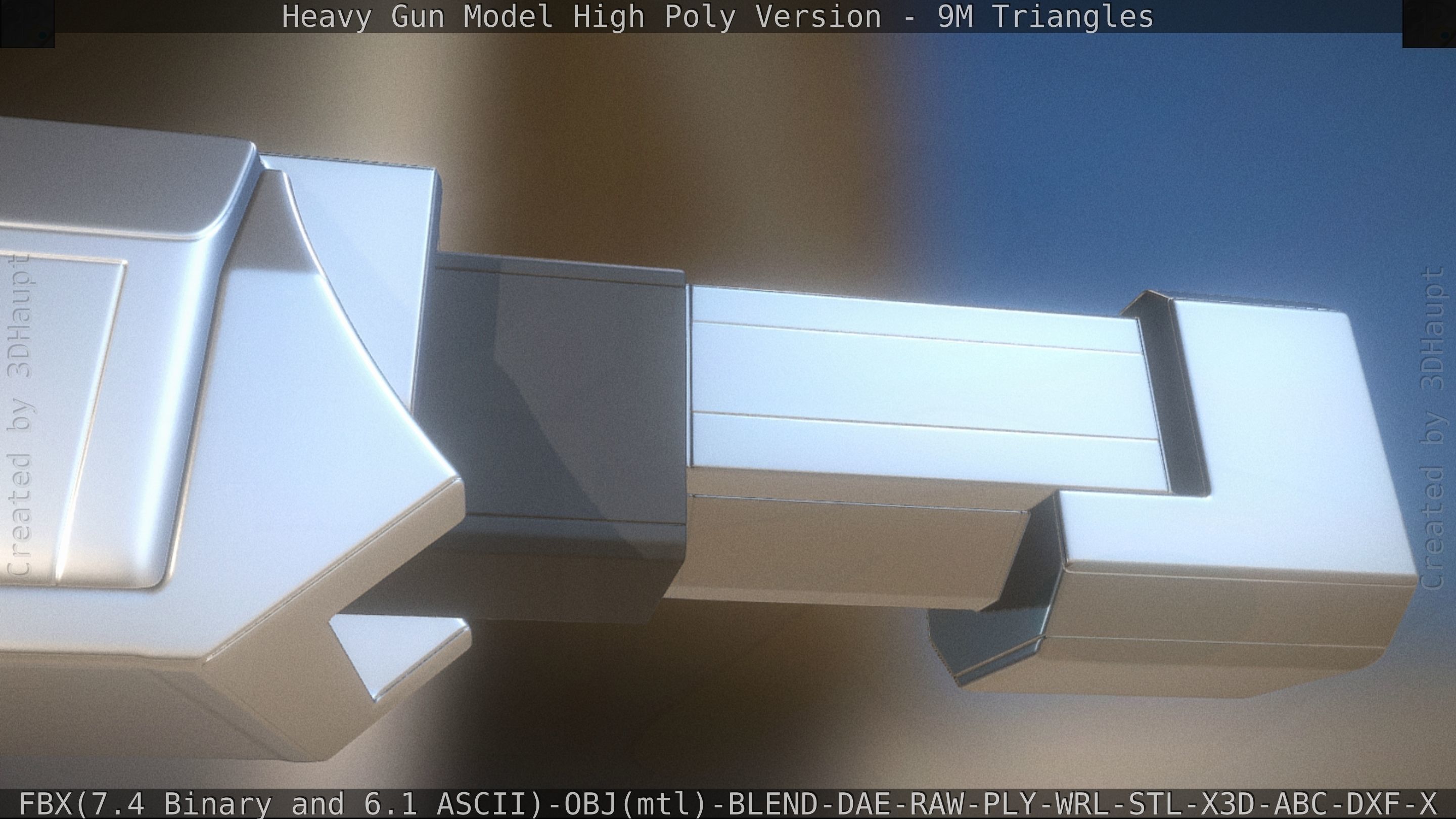 Heavy Gun Modul High Poly 3D model_73