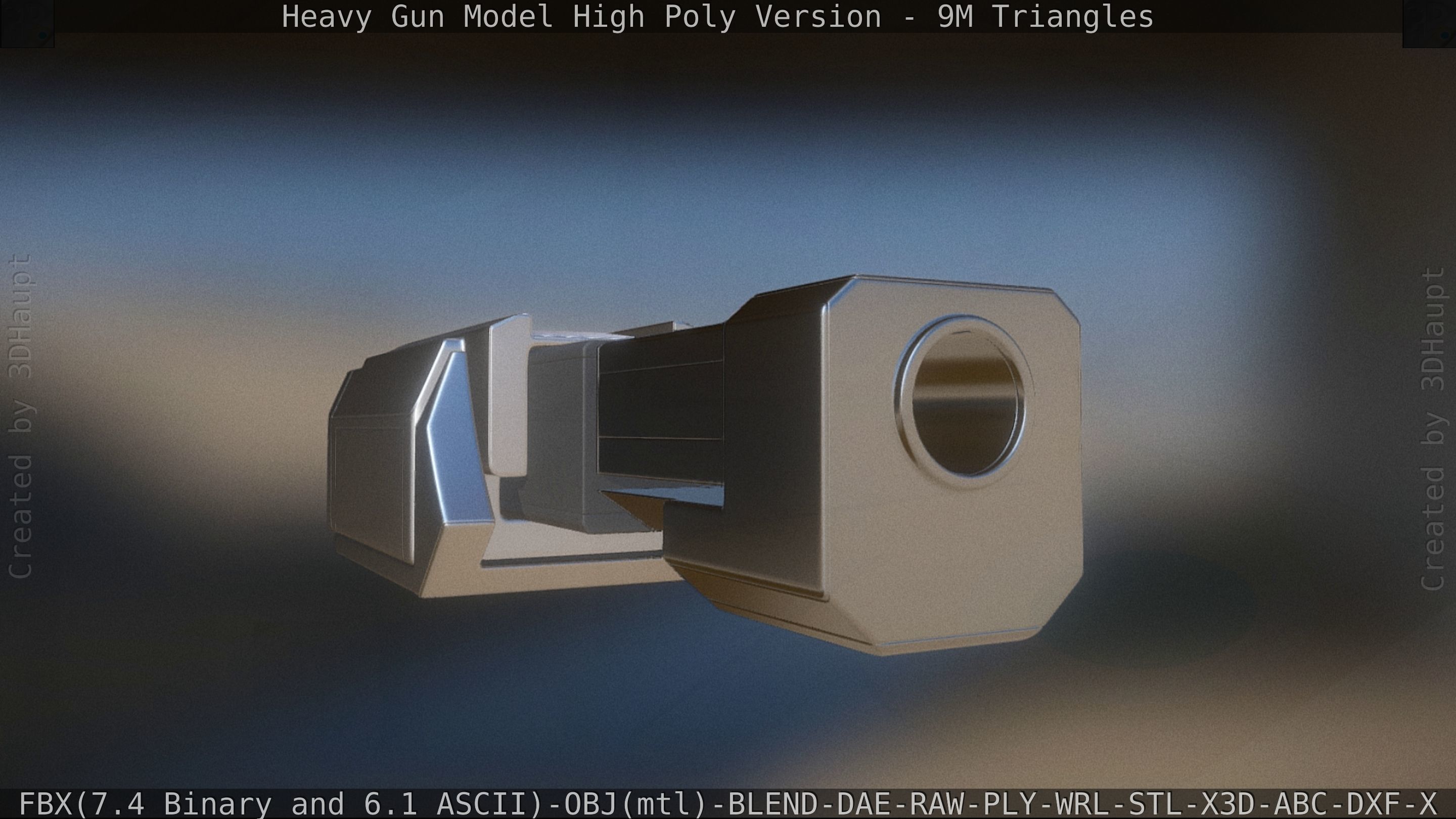 Heavy Gun Modul High Poly 3D model_18