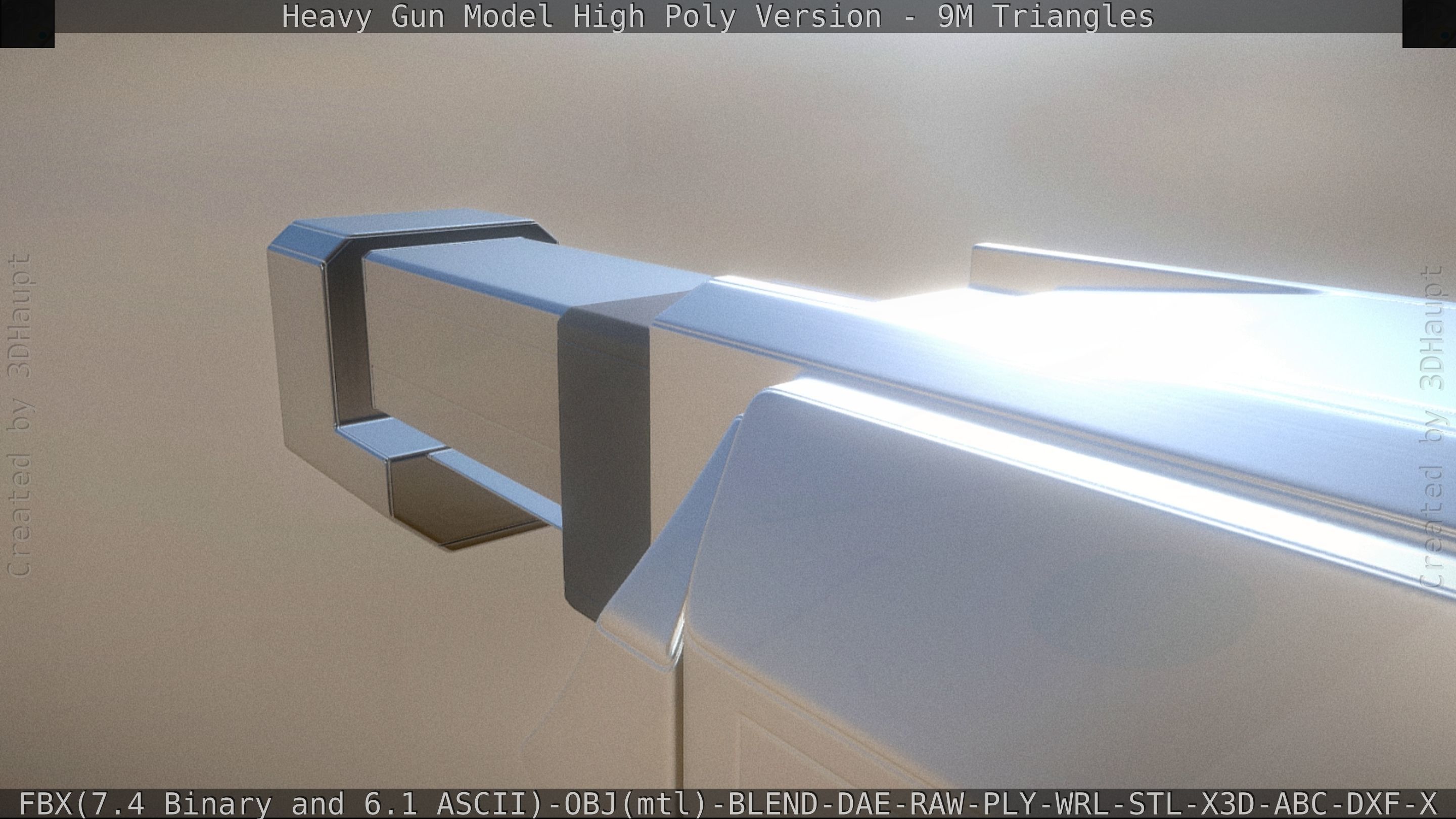 Heavy Gun Modul High Poly 3D model_49