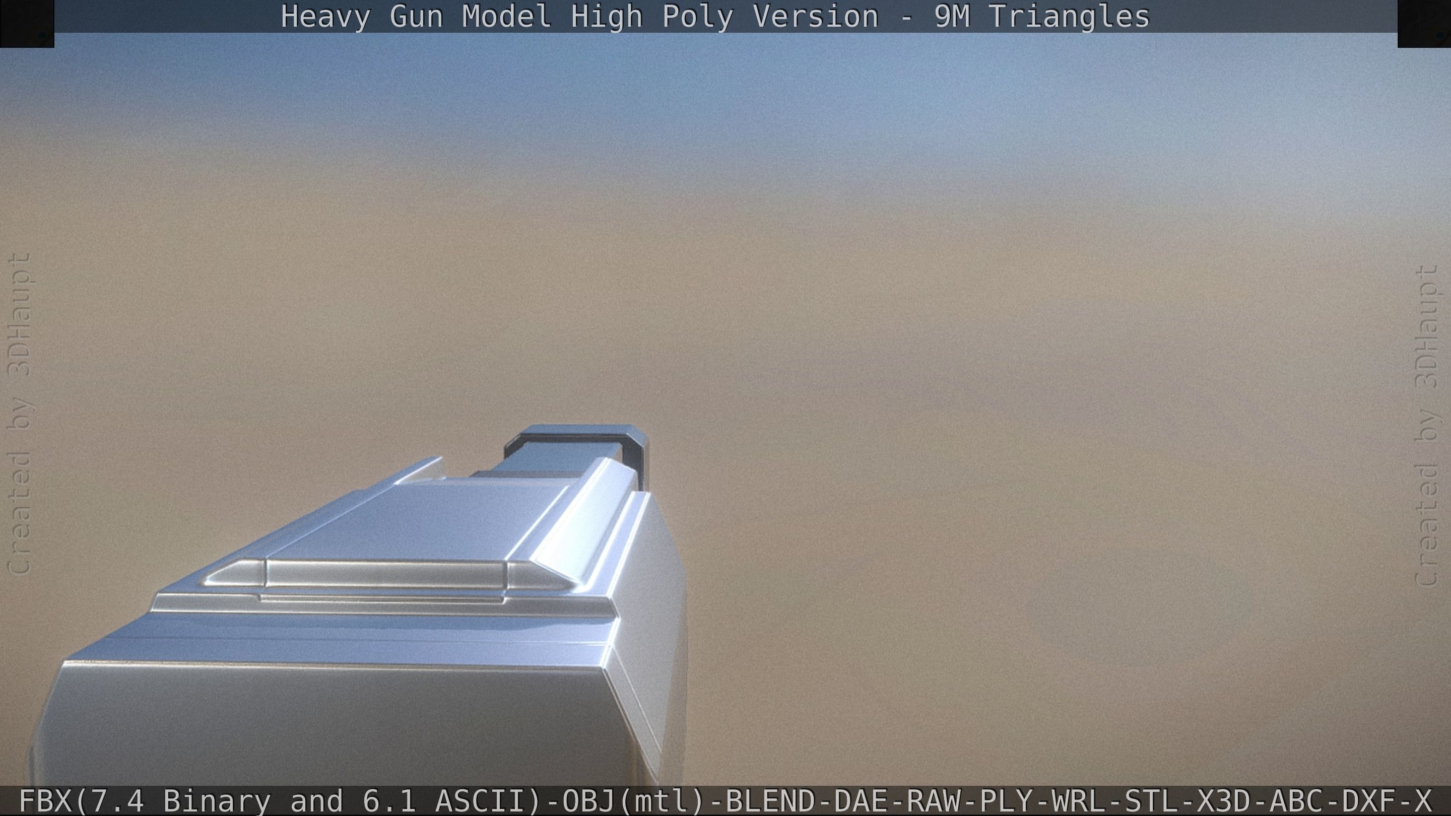 Heavy Gun Modul High Poly 3D model_96