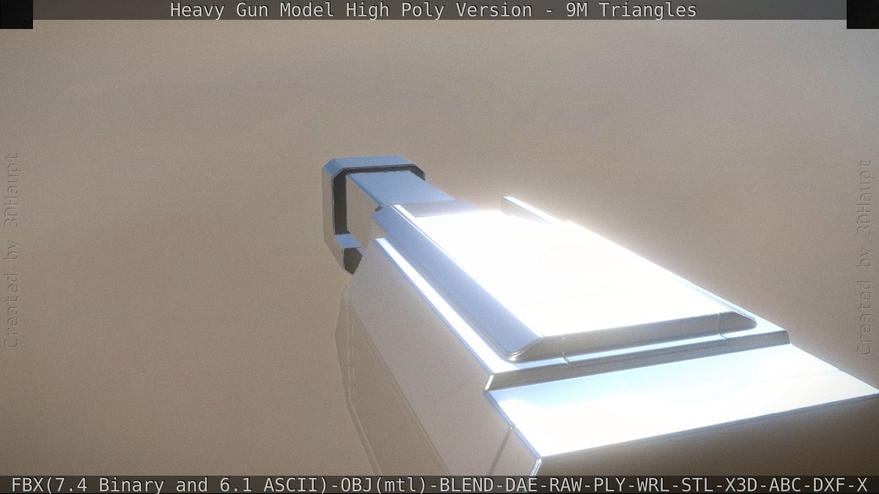 Heavy Gun Modul High Poly 3D model_27