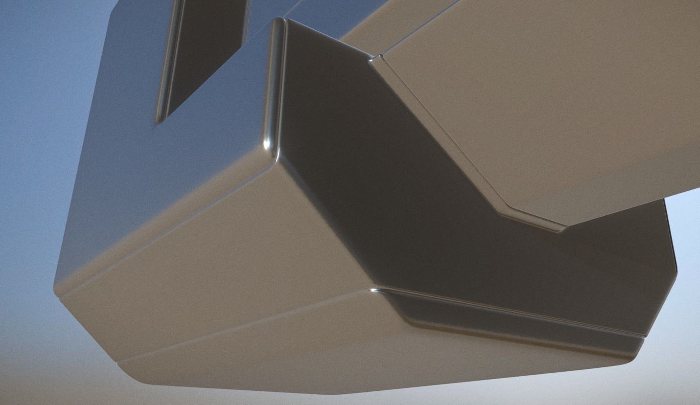 Heavy Gun Modul High Poly 3D model_9