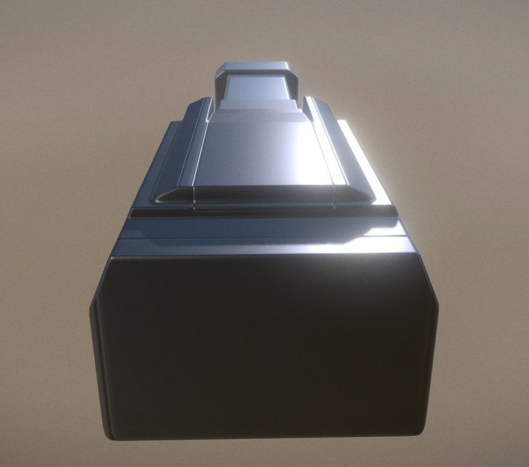 Heavy Gun Modul High Poly 3D model_3