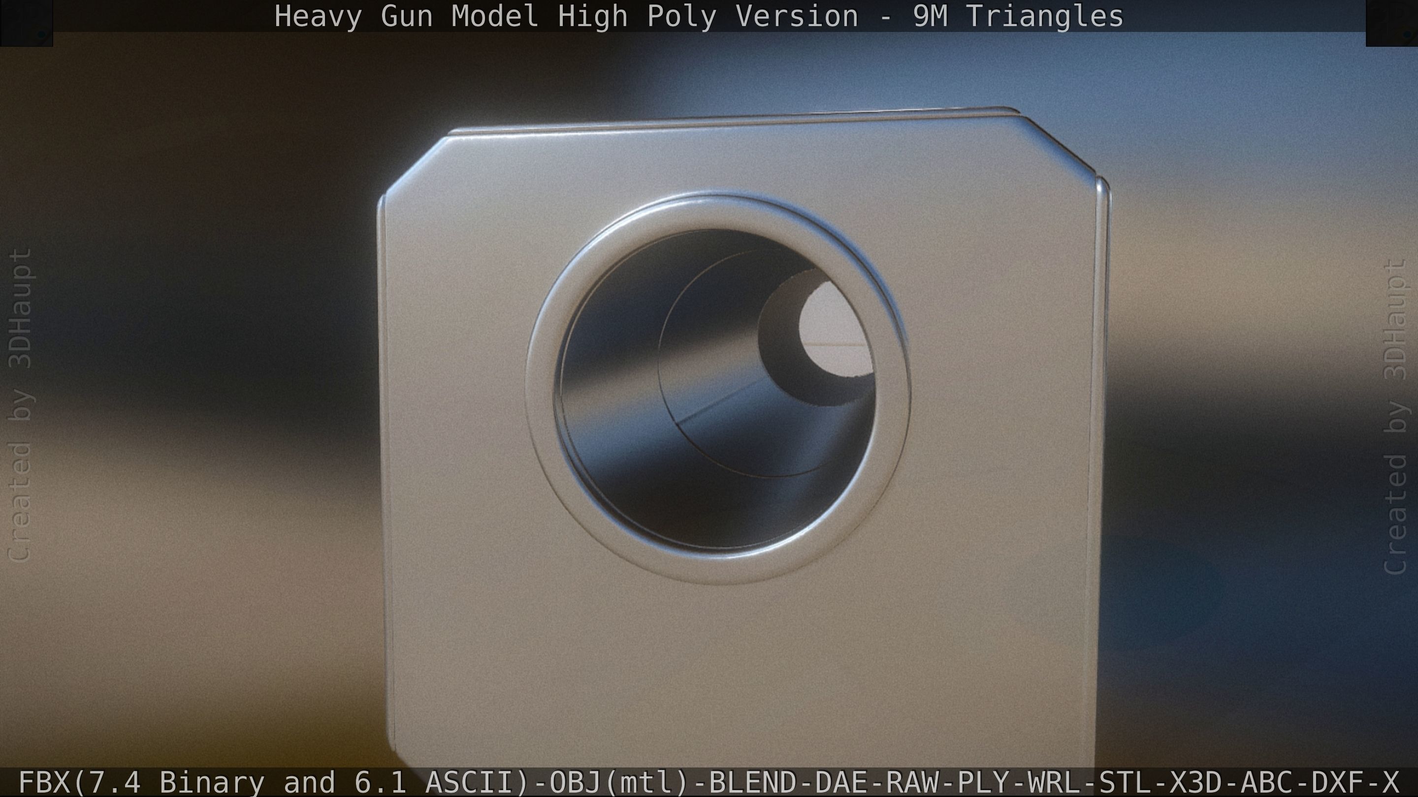 Heavy Gun Modul High Poly 3D model_70