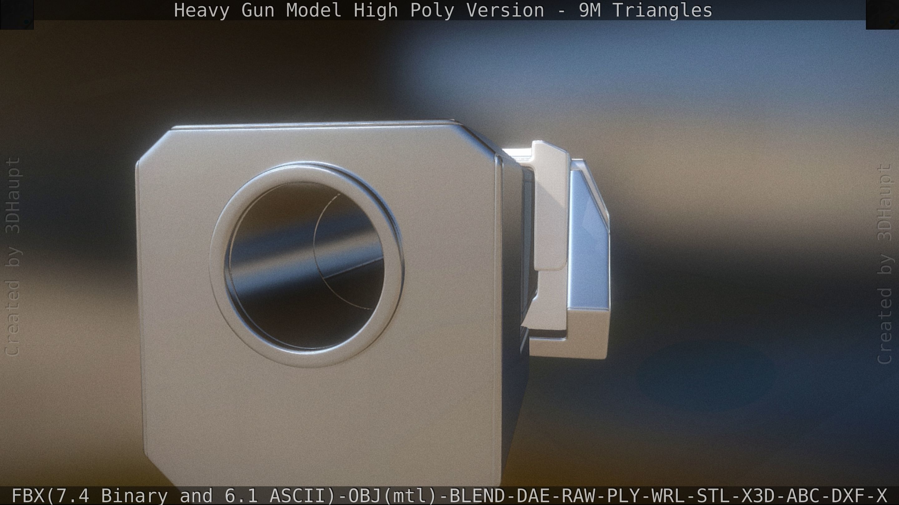 Heavy Gun Modul High Poly 3D model_66