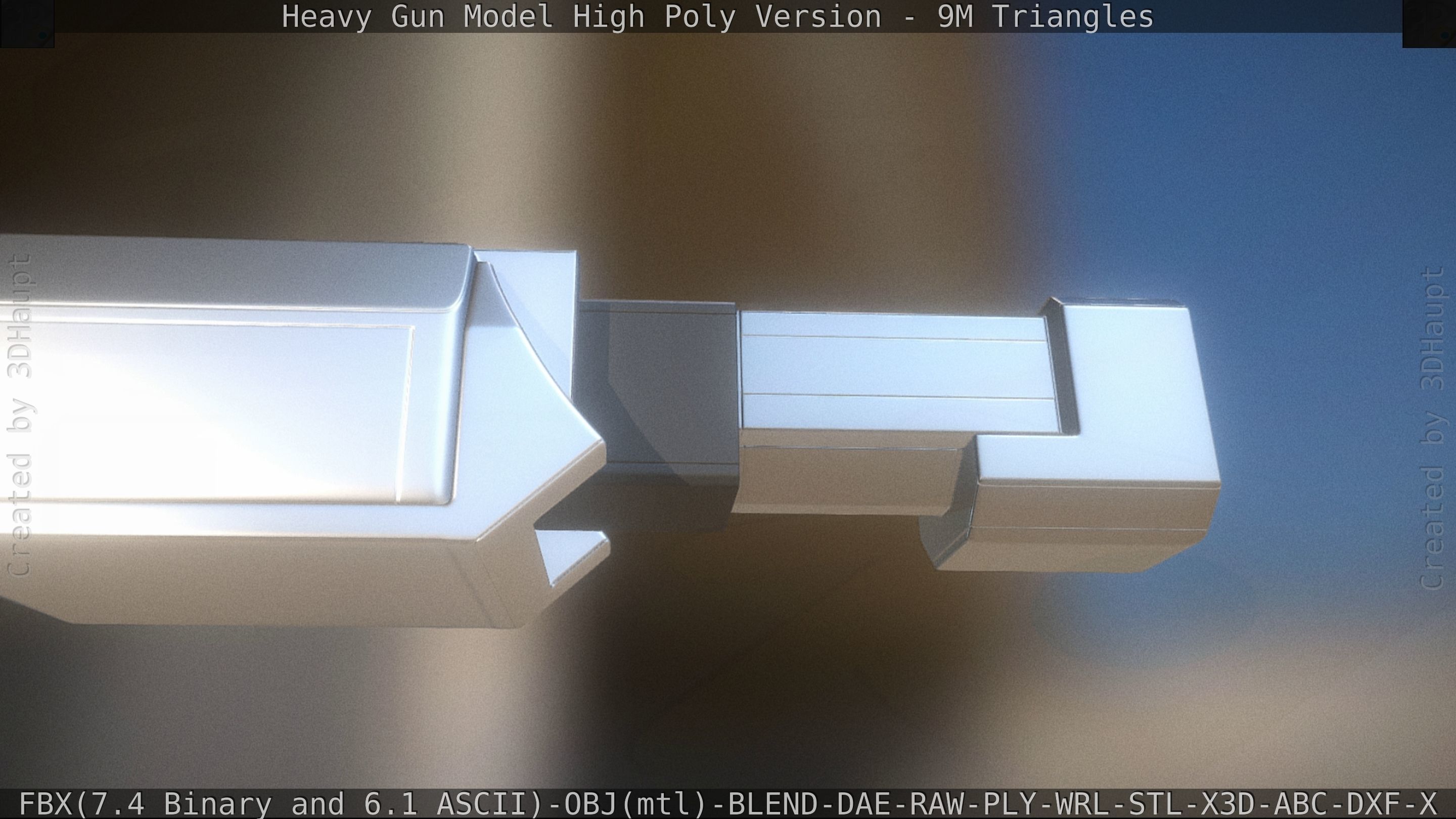 Heavy Gun Modul High Poly 3D model_20