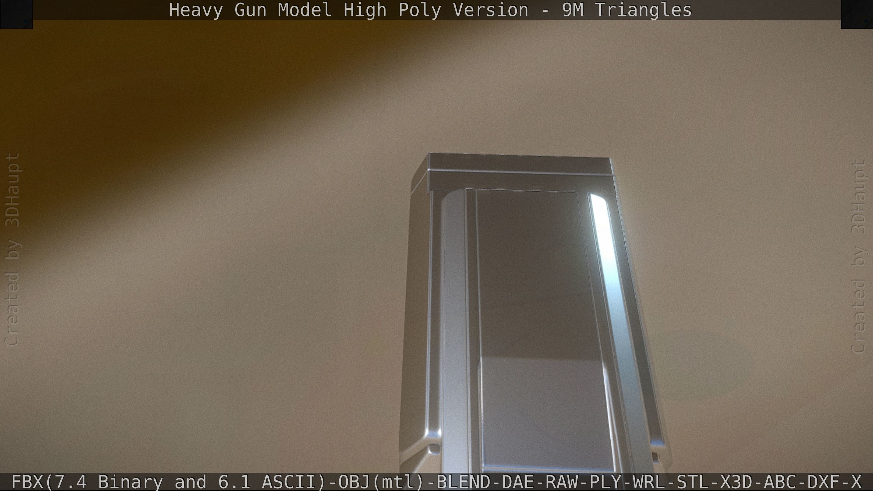 Heavy Gun Modul High Poly 3D model_84