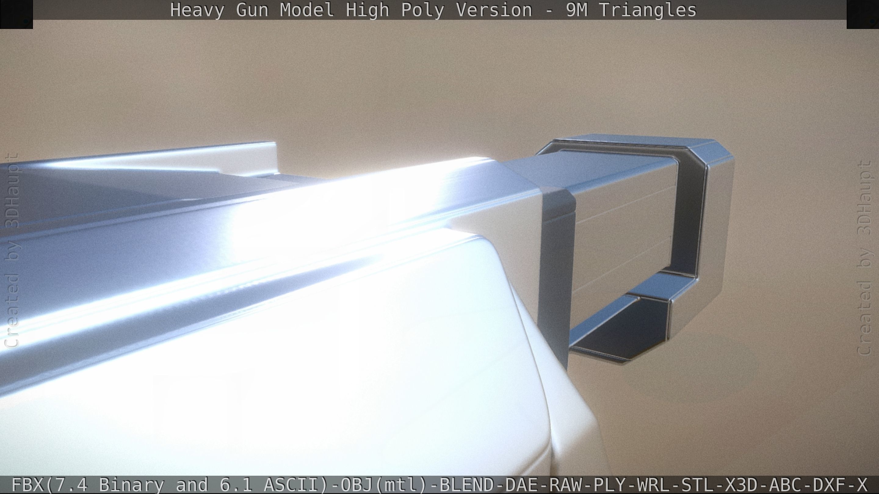 Heavy Gun Modul High Poly 3D model_52