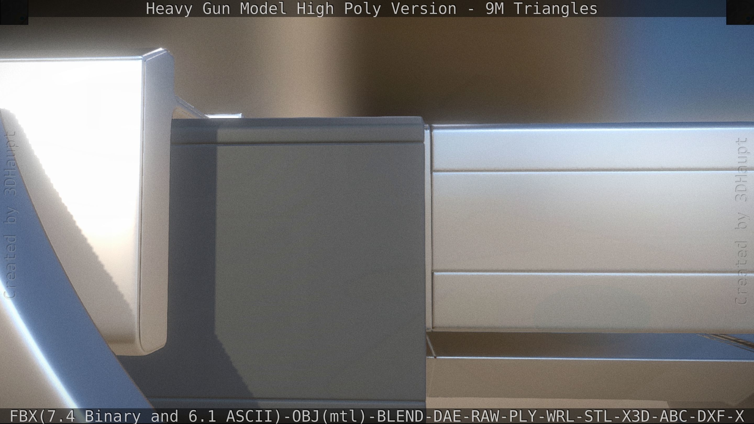 Heavy Gun Modul High Poly 3D model_55