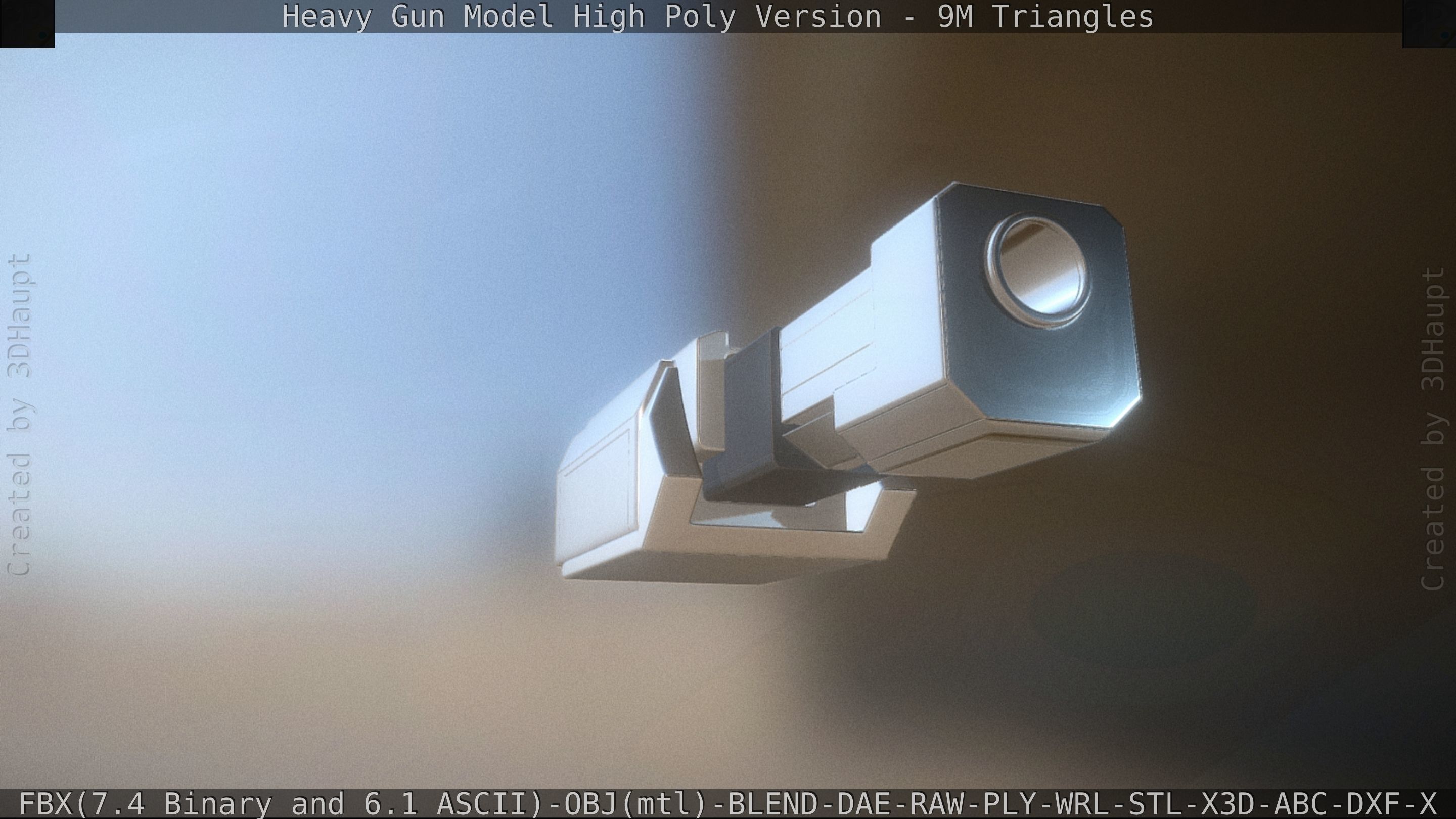 Heavy Gun Modul High Poly 3D model_122