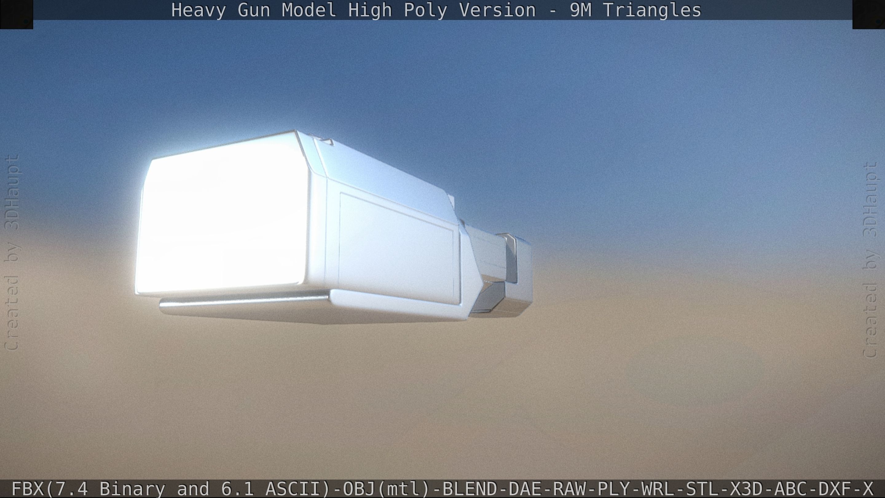 Heavy Gun Modul High Poly 3D model_40