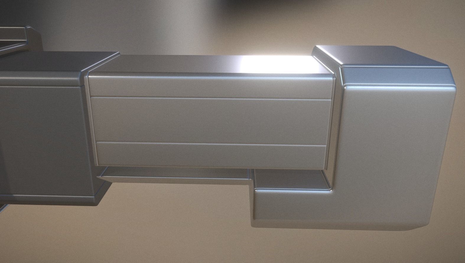 Heavy Gun Modul High Poly 3D model_12