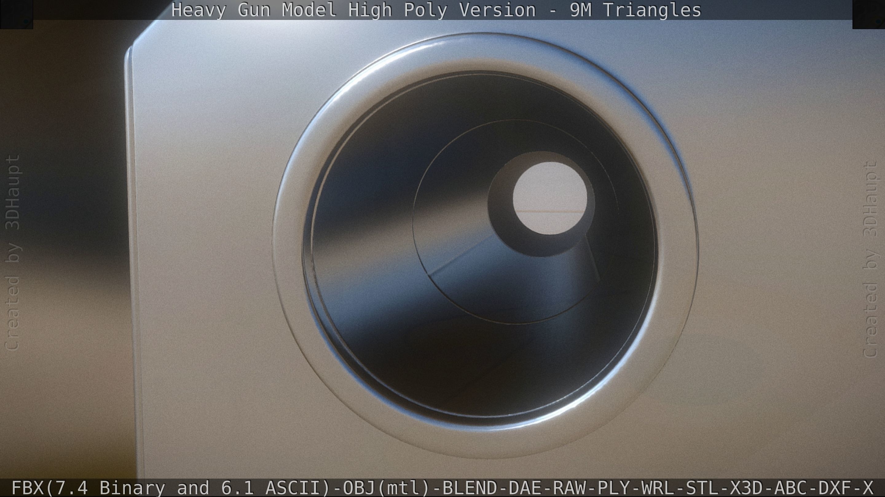 Heavy Gun Modul High Poly 3D model_68