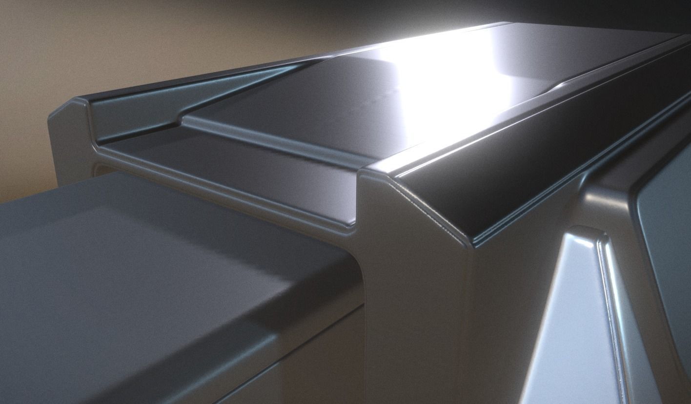 Heavy Gun Modul High Poly 3D model_11