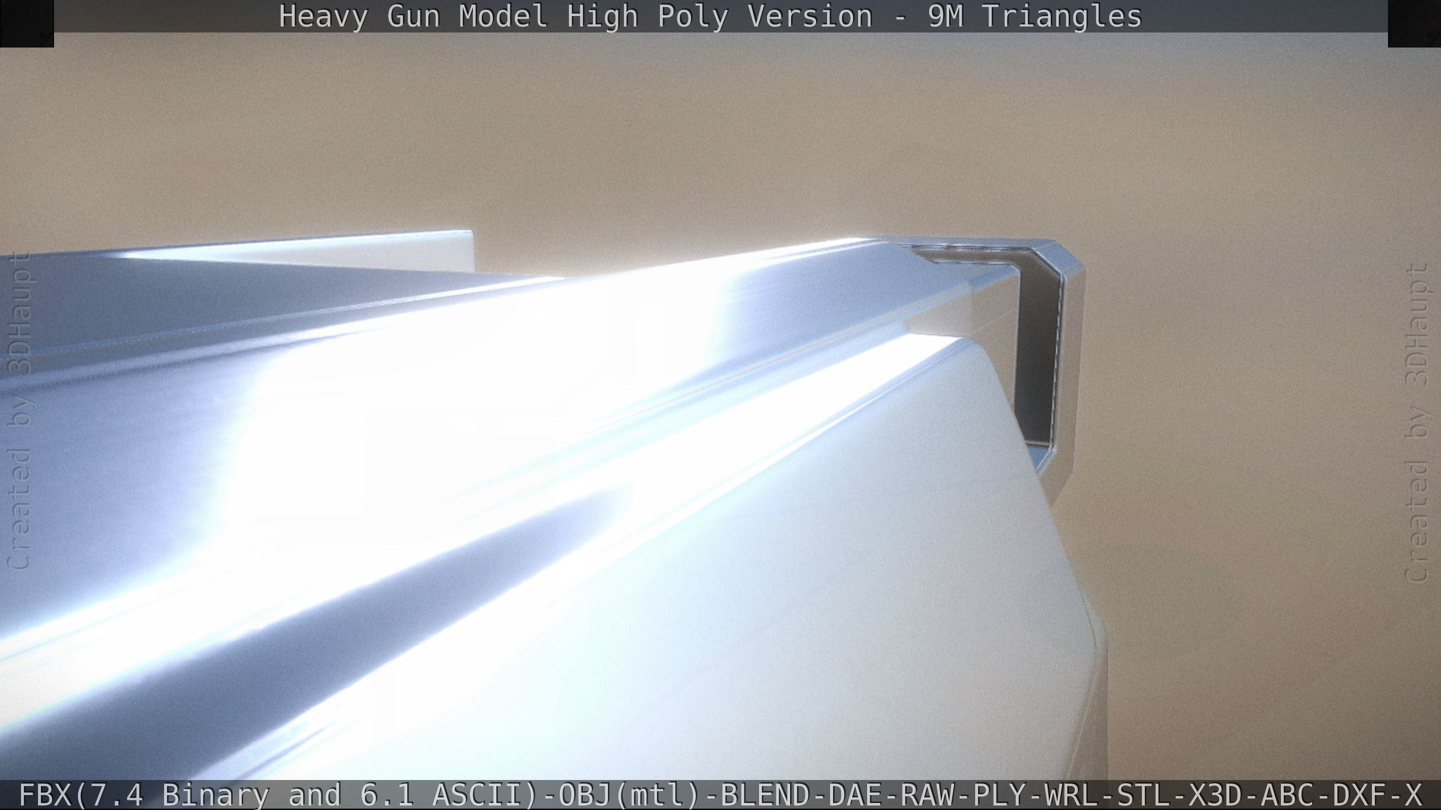 Heavy Gun Modul High Poly 3D model_48