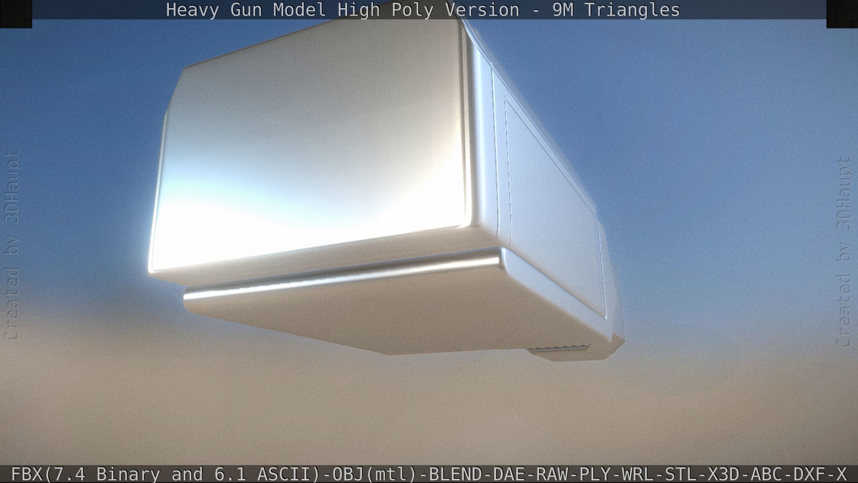 Heavy Gun Modul High Poly 3D model_93