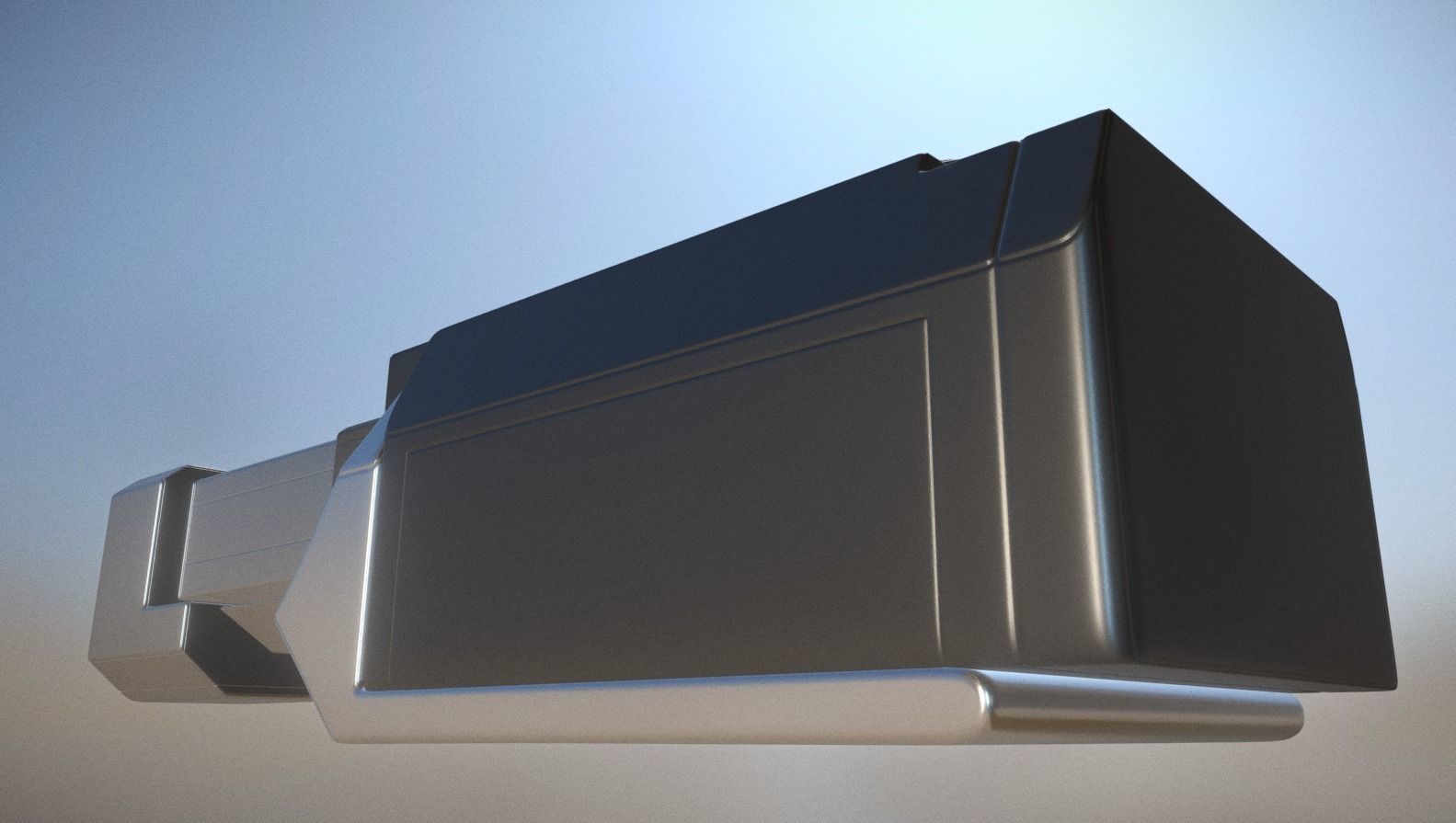 Heavy Gun Modul High Poly 3D model_6