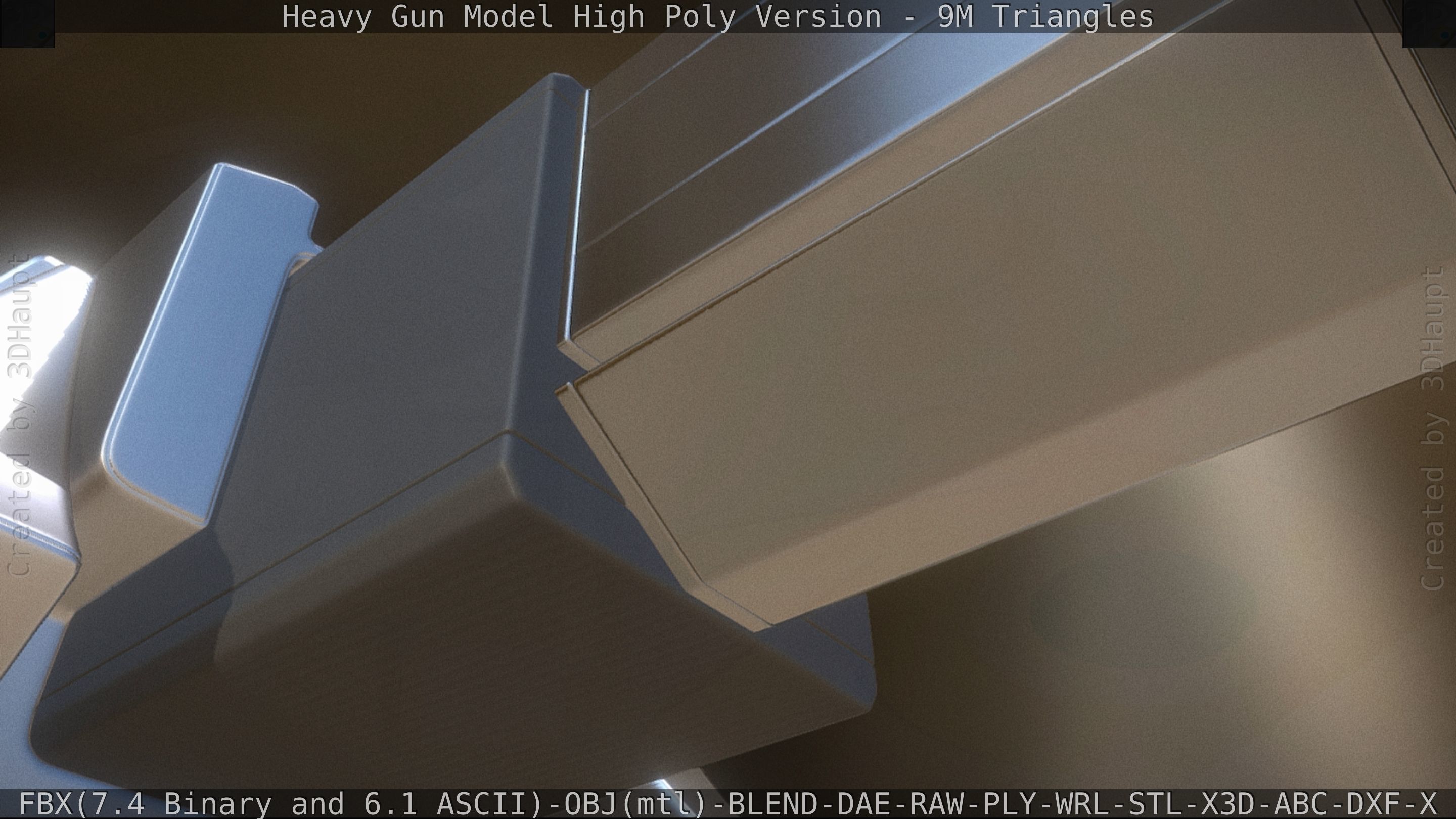 Heavy Gun Modul High Poly 3D model_54