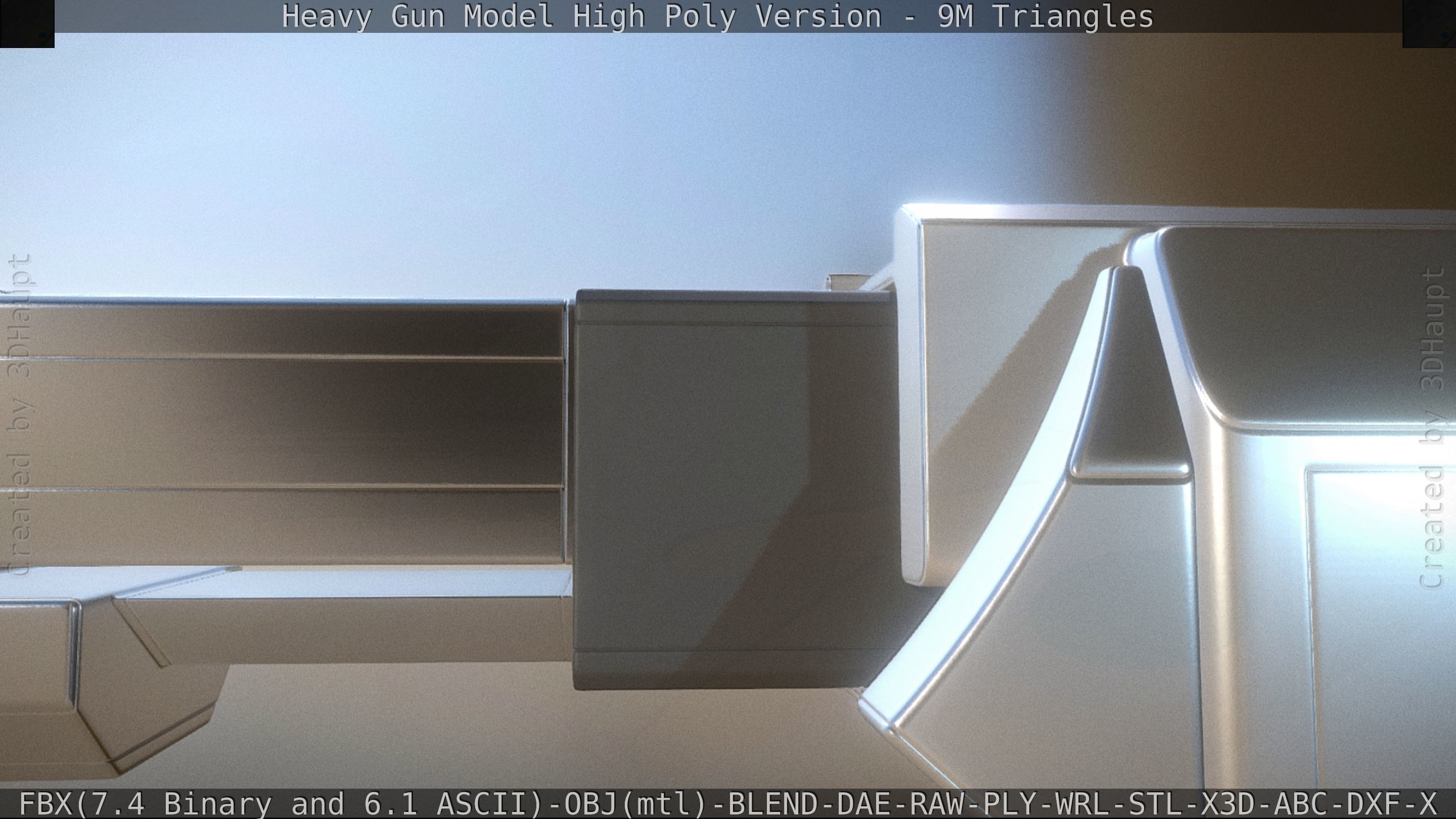 Heavy Gun Modul High Poly 3D model_62