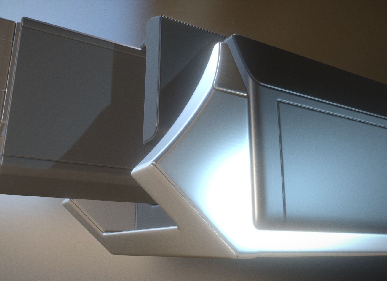 Heavy Gun Modul High Poly 3D model_5